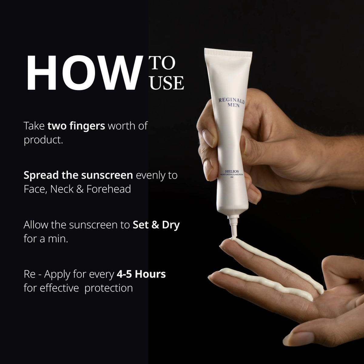 Reginald Men Sunscreen - SPF 50+ PA++++ Moisturising Sunscreen SPF 50+ PA++++ with 11 Actives Combo